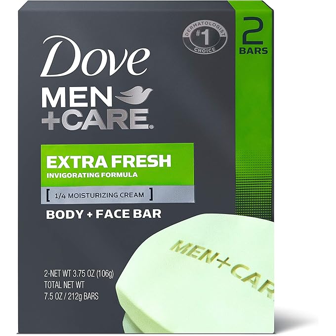 دوف من+كير بار حمام الجسم والوجه من دوف Men+Care Men Plus Care Extra Fresh Fresh - 2 ea - Image 1